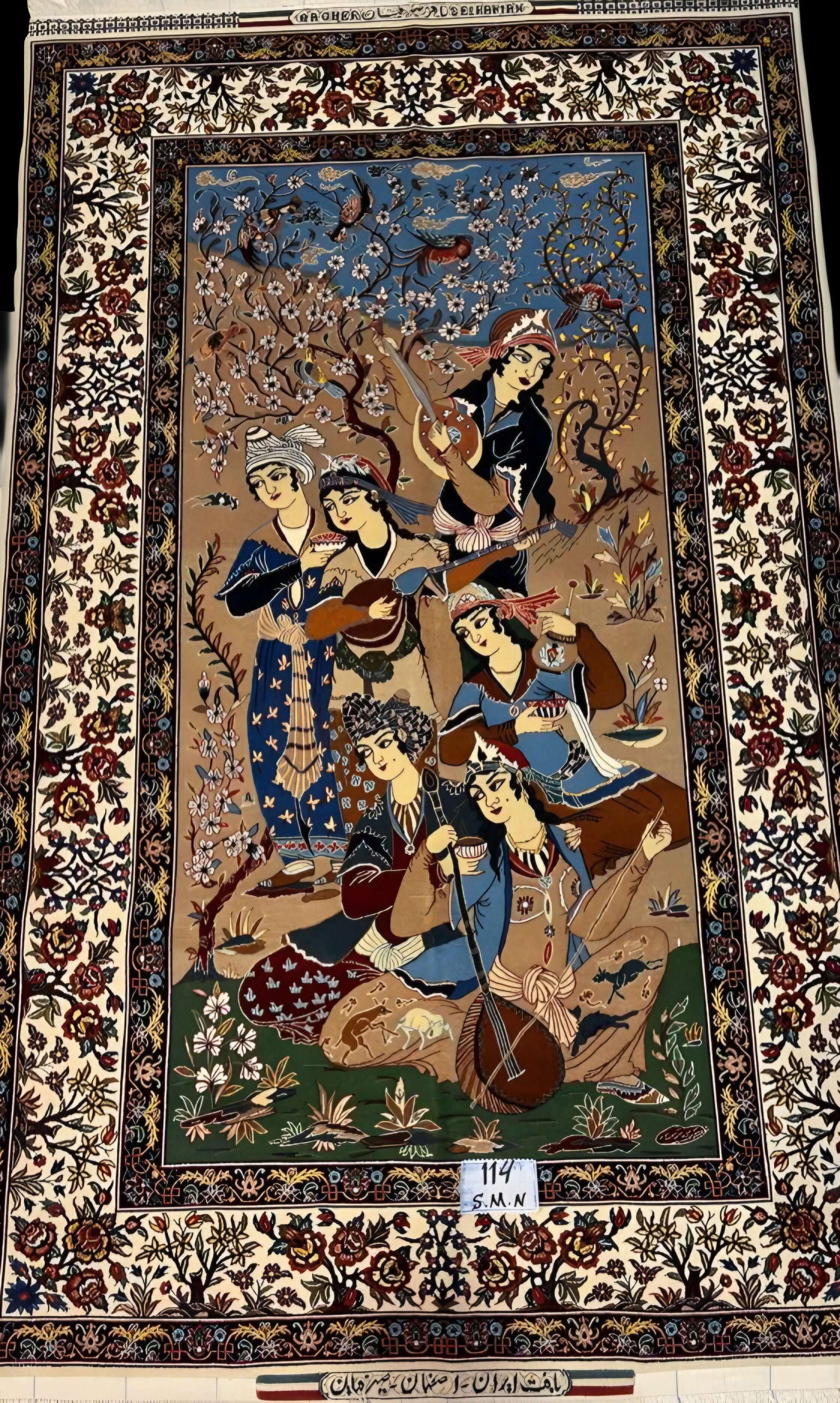 Pictorial rug By Bagher Seirafan