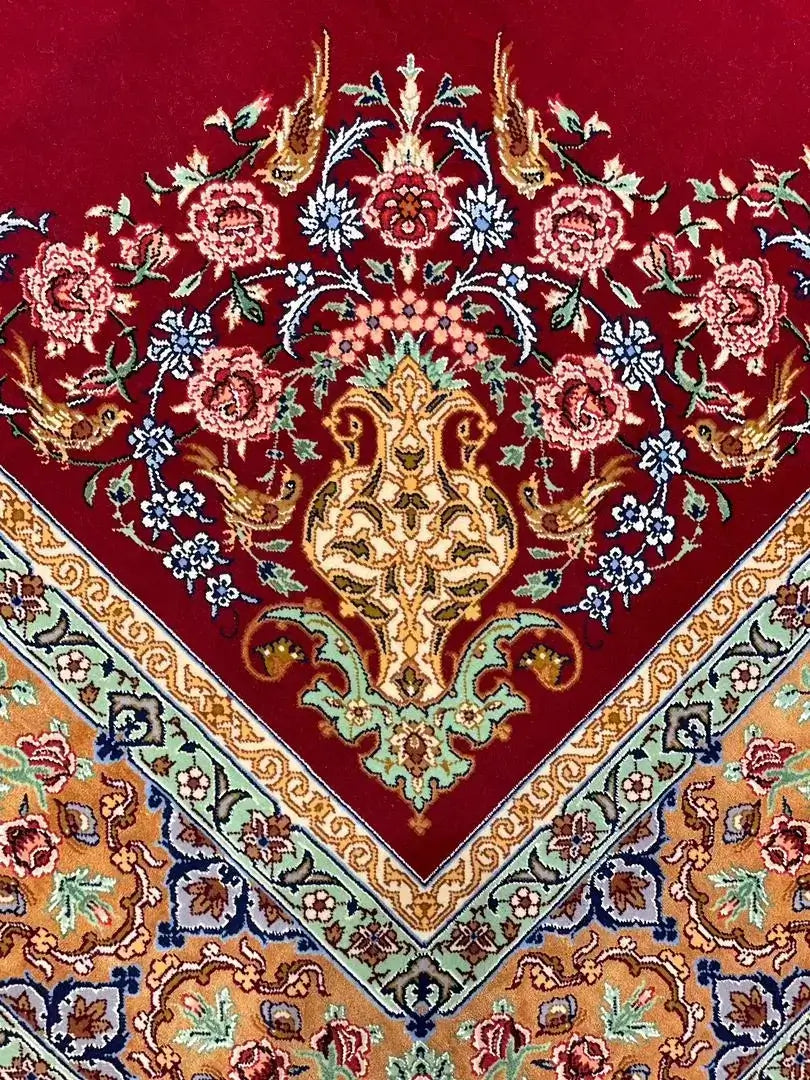 "Premium Isfahan carpet, perfect for luxury home décor, Persian rug collectors, and fine art connoisseurs."