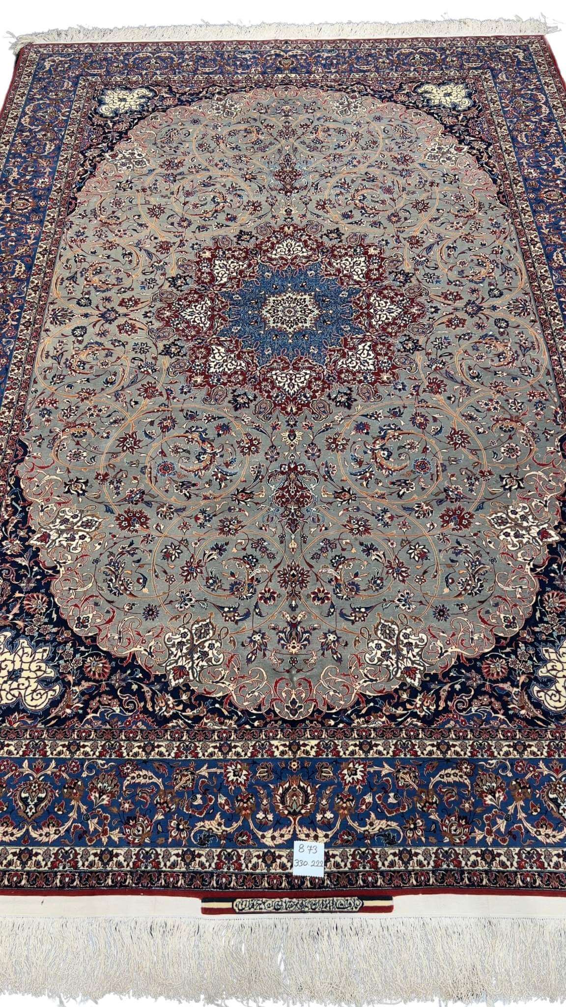 "Antique unique color masters rug by Ahmad and Ali Seirafian, 330x222 cm"