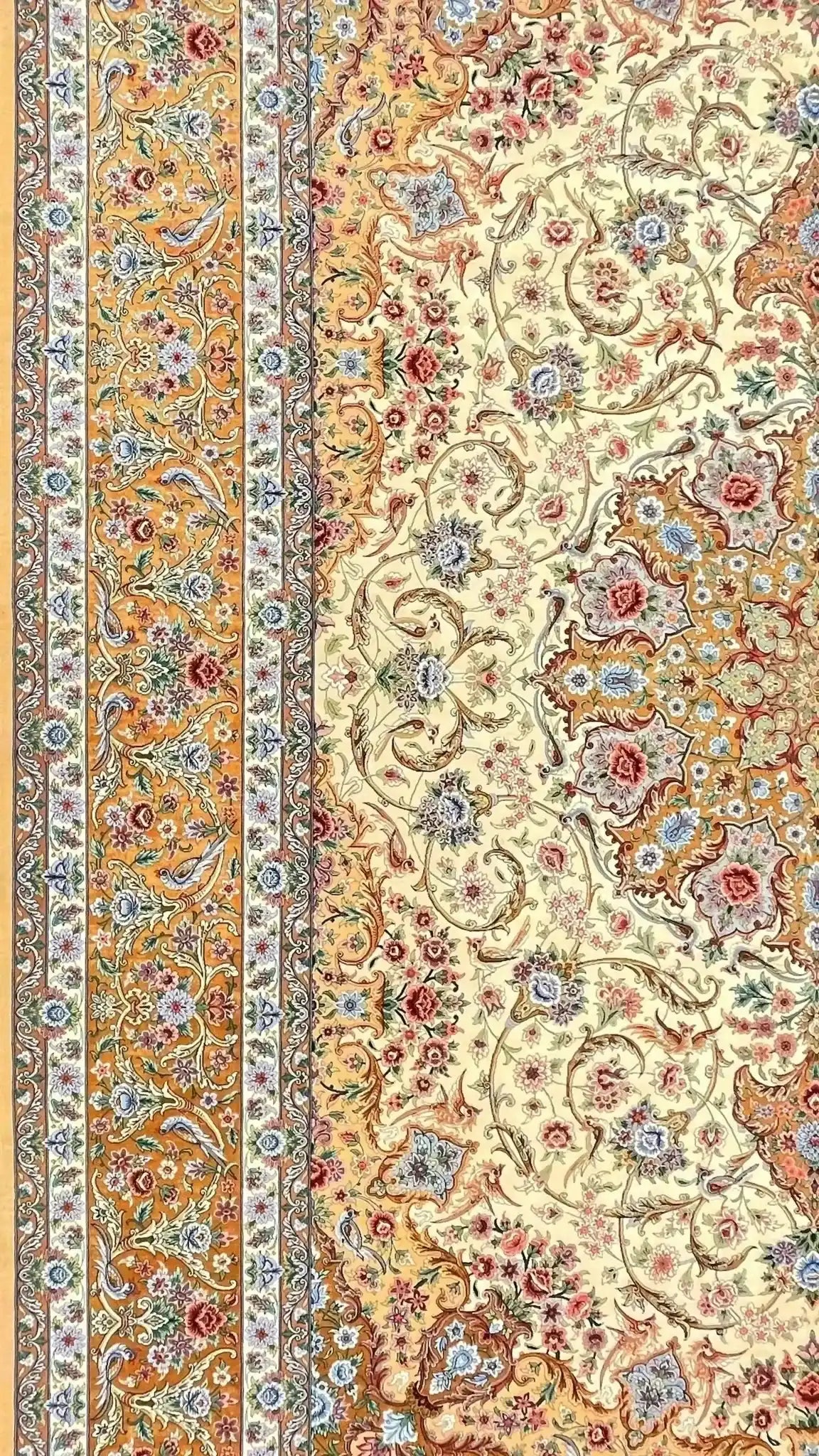 Primary display image of the Authentic Isfahan Rug measuring 350x250 cm