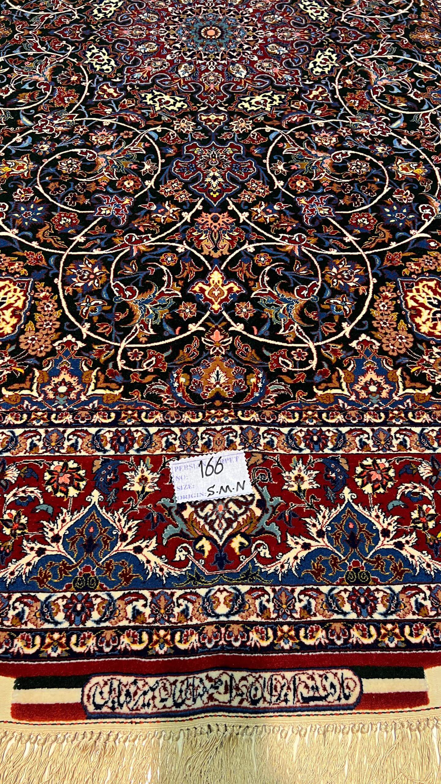 "Hand-knotted Seirafian carpet, genuine Persian rug, ideal for home decoration."
