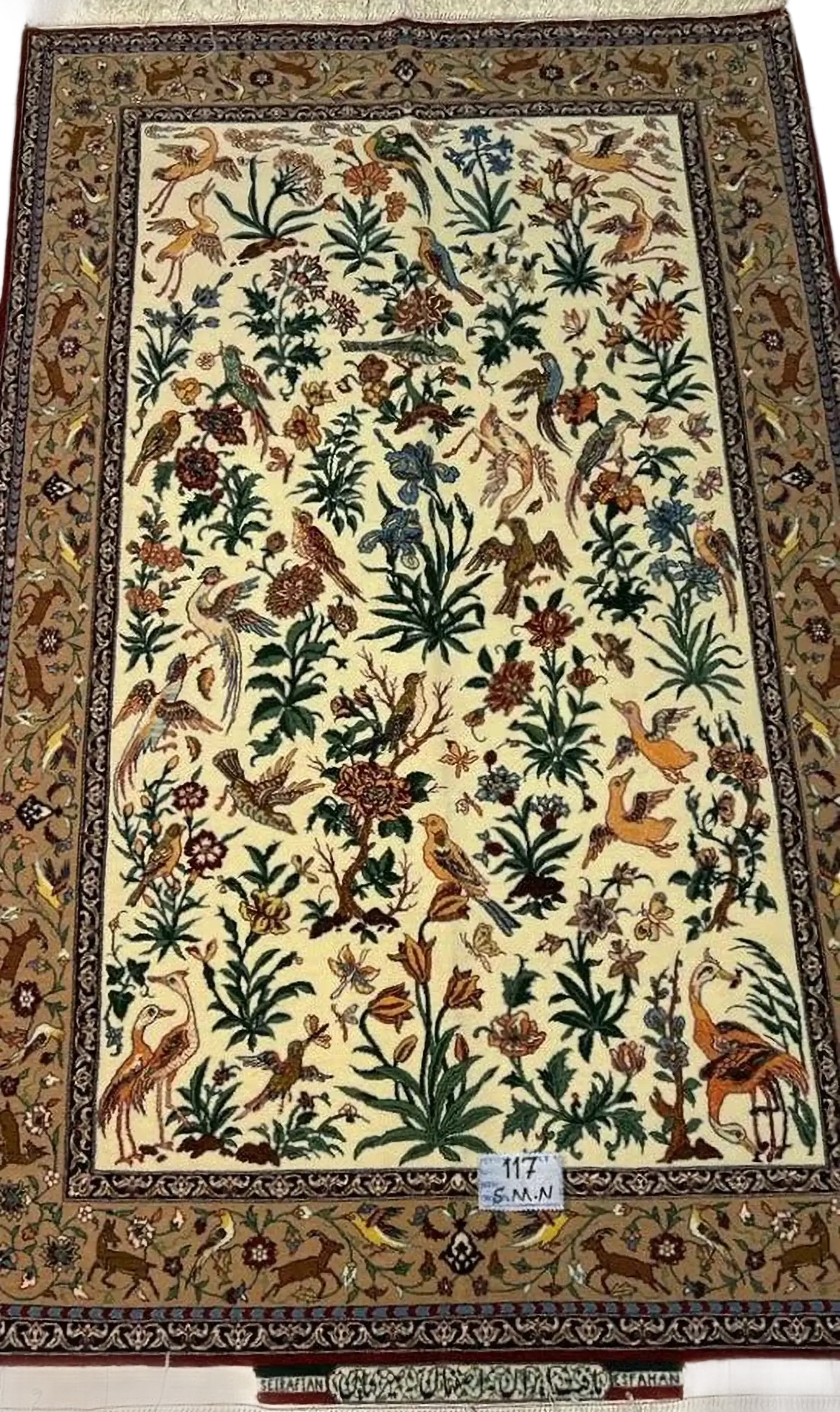 Master Hassan Seirafian Rug Flower and Birds rug design