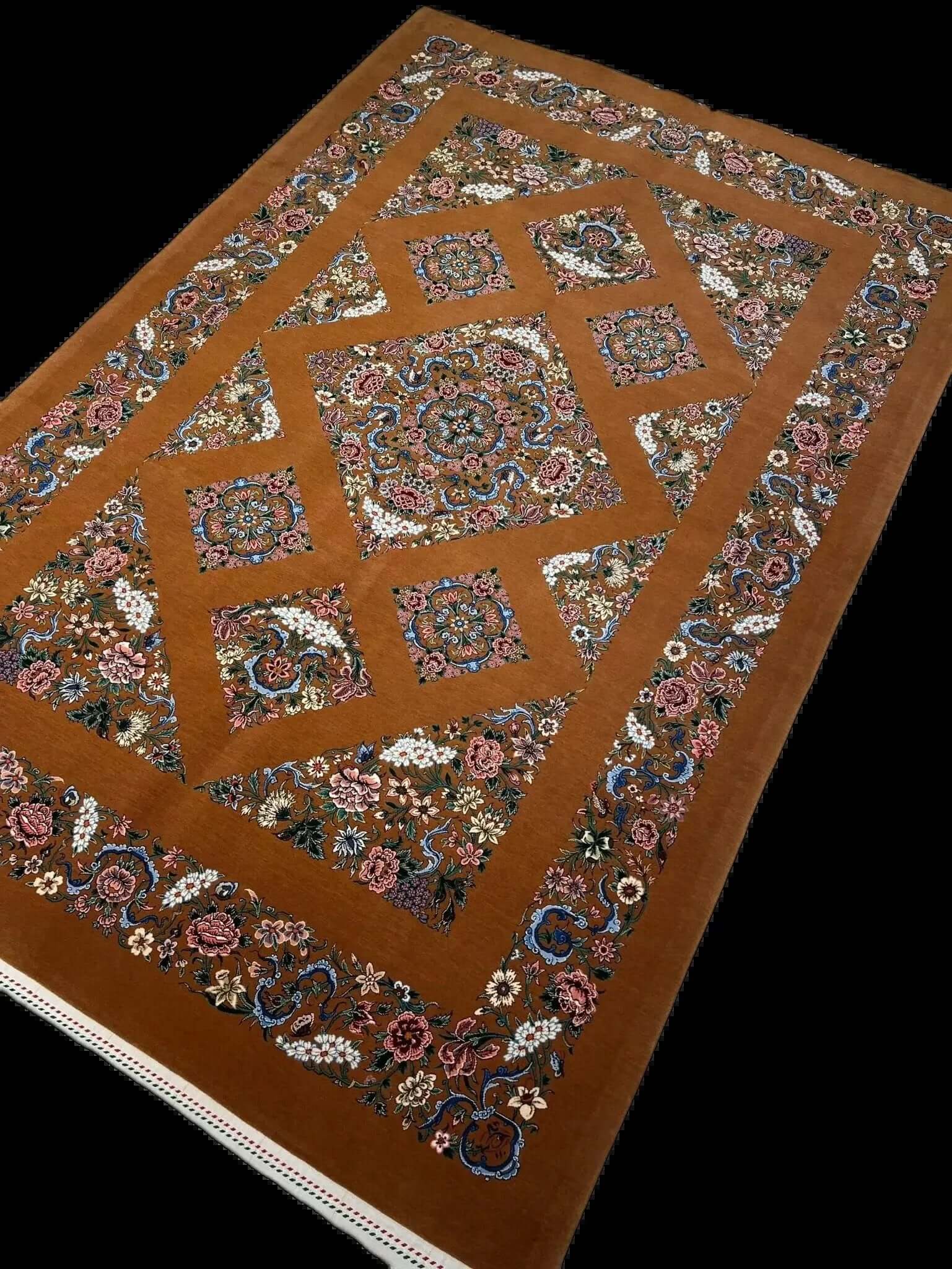 Mehdiee's Kazaz Design rug with a unique brown and blue motif