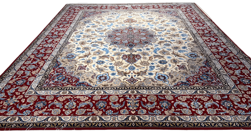 "Luxury Persian rug by Davarie, hand-knotted in Isfahan"