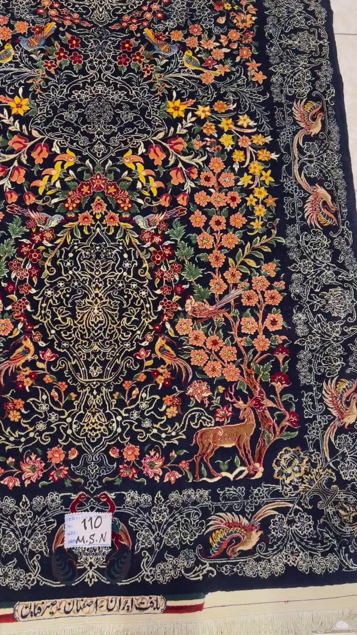 High-quality Seirafian Persian carpet for sophisticated home or gallery decor.
