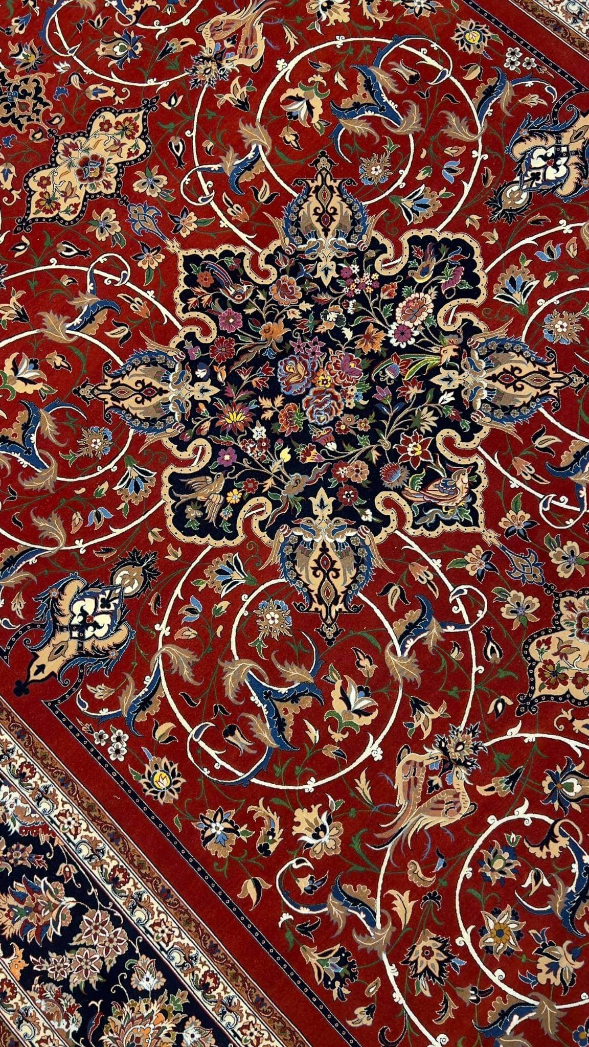 "Handmade Seirafian rug showcasing traditional Persian artistry and elegance."
